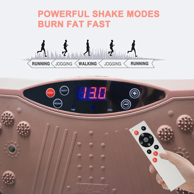 Vibration plate machine full view – gold slimming workout platform