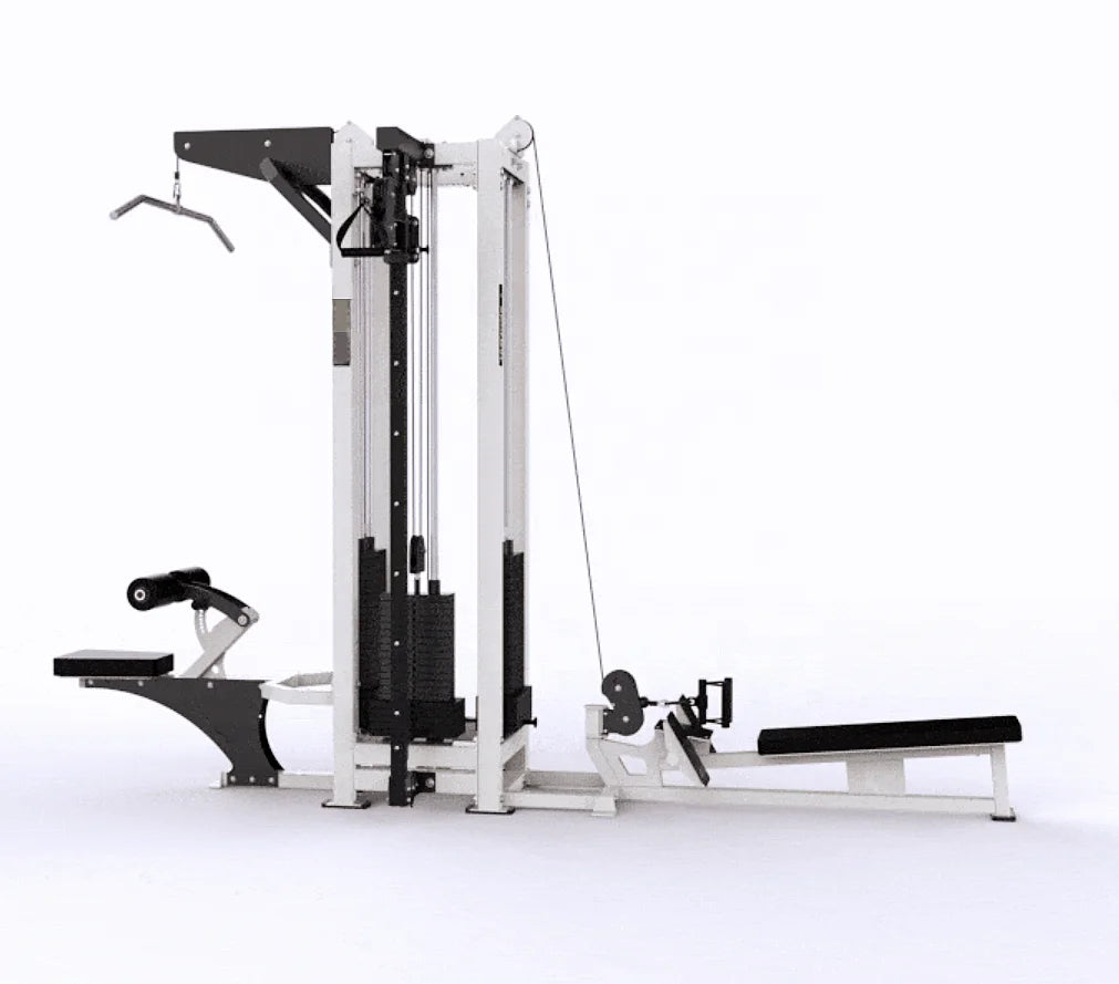 Commercial Multi Functional Fitness Equipment Indoor Training Machine 3-Station Basic Cross Trainer