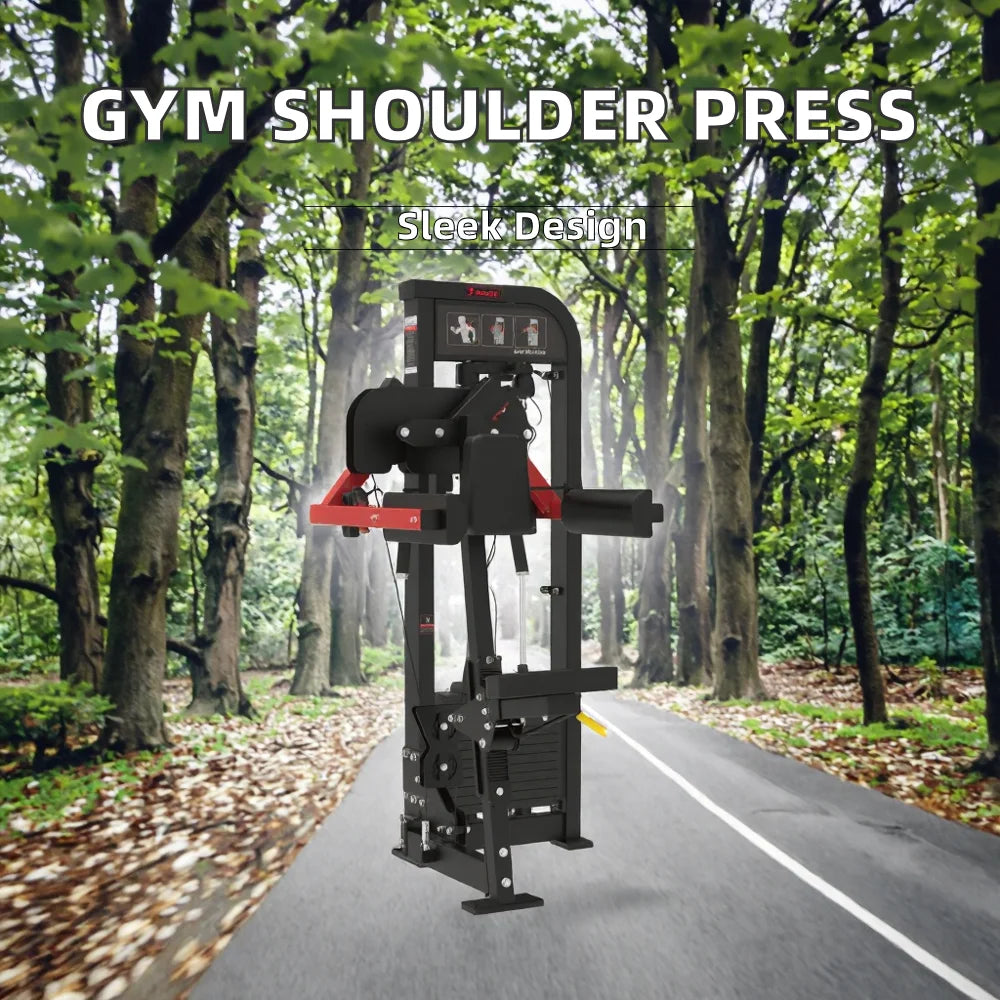 Commercial Grade Heavy Duty Fitness Equipment Seated Shoulder Press Gym Machine For Indoor Exercise And Body Building Training