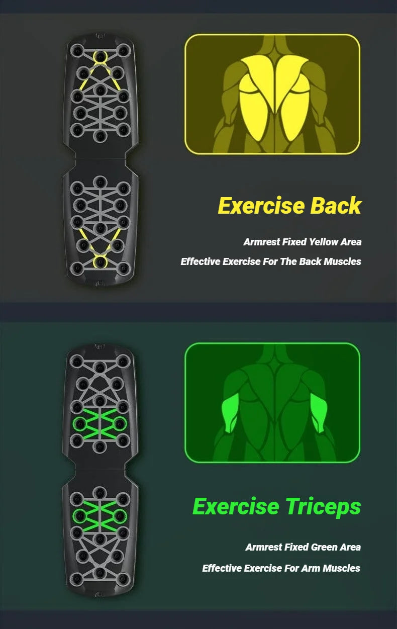 Foldable Push Up Board – Portable Multifunctional Home Muscle Training Set