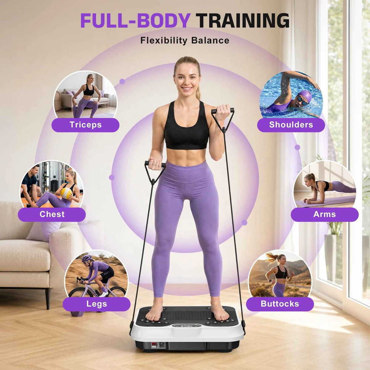 Whole Body Vibration Plate Exercise Machine for Ultimate Fitness Transformation