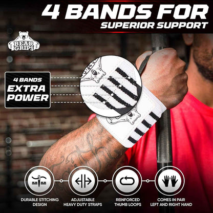 Wrist Wraps for Weightlifting | Weight Lifting Wrist Straps for Weightlifting | Extra Strength Gym Wrist Wraps | Two Wrist Wrap per Pack | 12” &amp; 18” | Lifting Wrist Wraps for Men &amp; Women