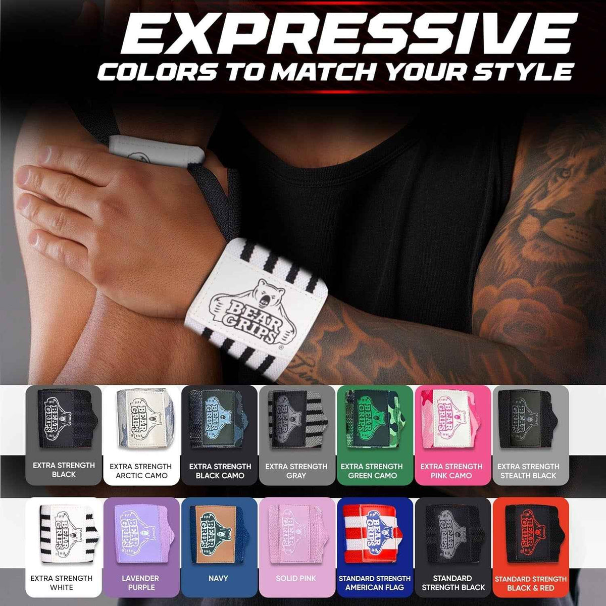 Wrist Wraps for Weightlifting | Weight Lifting Wrist Straps for Weightlifting | Extra Strength Gym Wrist Wraps | Two Wrist Wrap per Pack | 12” &amp; 18” | Lifting Wrist Wraps for Men &amp; Women