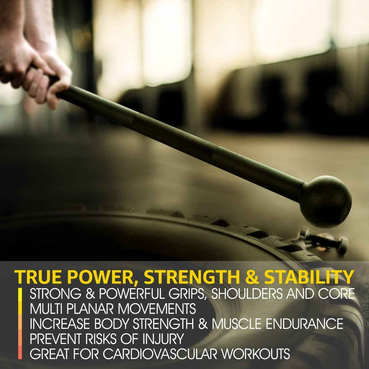 Steel Mace Bell for Comprehensive Strength Training - Full Body Muscle Development, Shoulder, Grip, and Forearm Workouts - Available in 5 to 30 LB for Both Men and Women