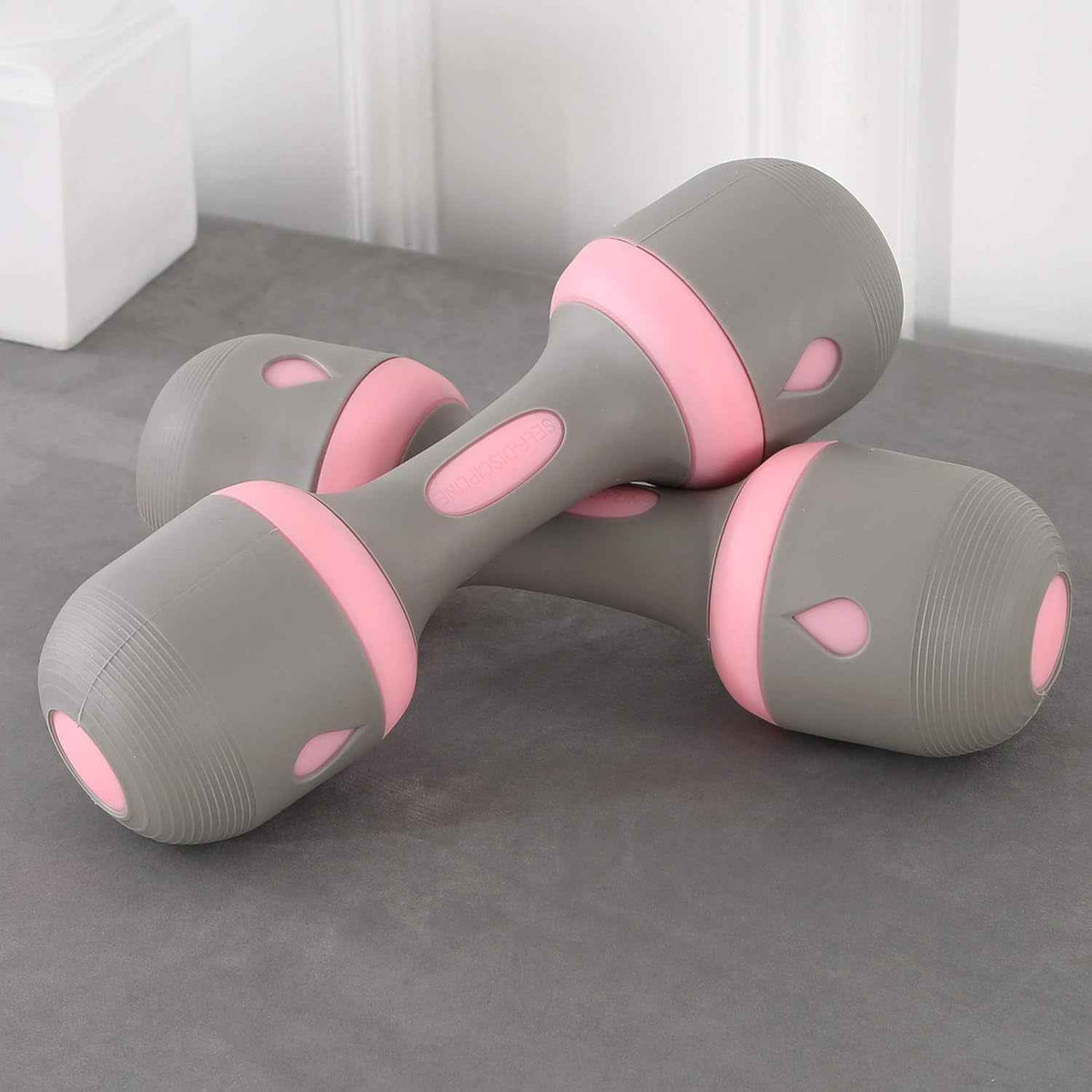 Dumbbell Set, Weight Adjustable, No-Screw Needed, Fitness Home Exercise