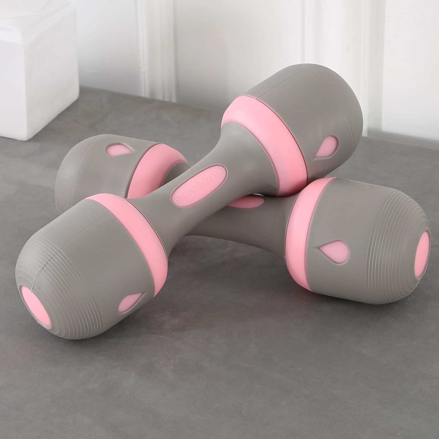 Dumbbell Set, Weight Adjustable, No-Screw Needed, Fitness Home Exercise