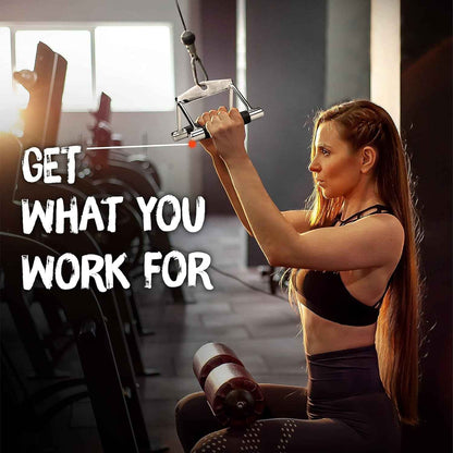 Cable Machine Attachment, Double D Handle &amp; Tricep Rope Cable Attachment, Weight Machine Accessories Load 880 LB for Home Gym