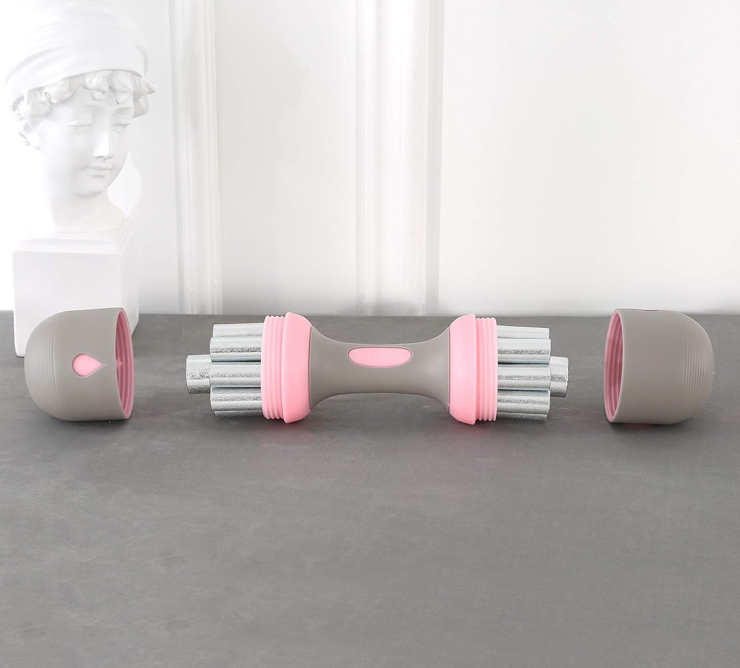 Dumbbell Set, Weight Adjustable, No-Screw Needed, Fitness Home Exercise