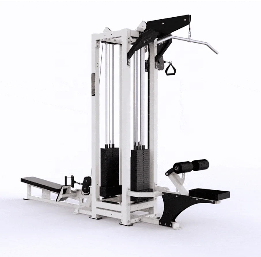 Commercial Multi Functional Fitness Equipment Indoor Training Machine 3-Station Basic Cross Trainer
