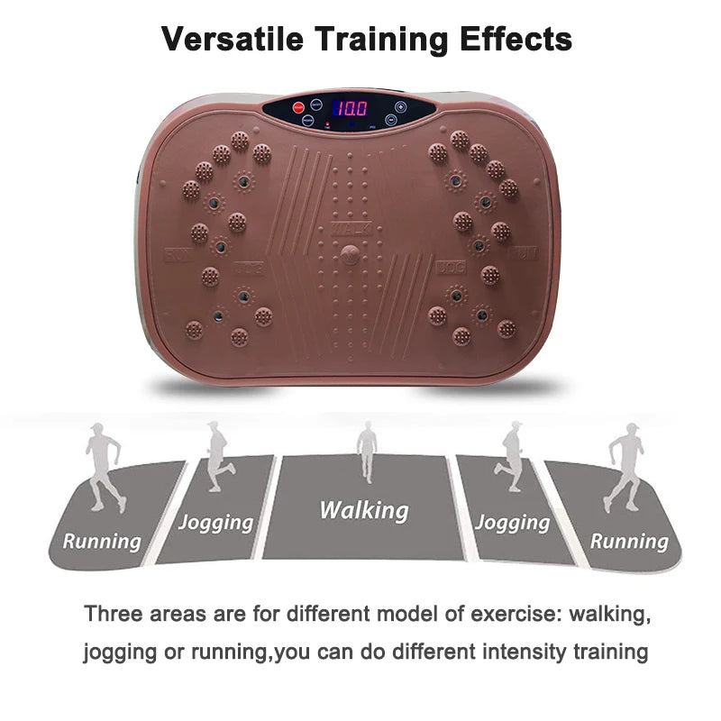 Vibration plate machine full view – gold slimming workout platform