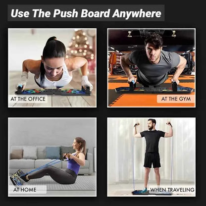 Foldable Push Up Board – Portable Multifunctional Home Muscle Training Set