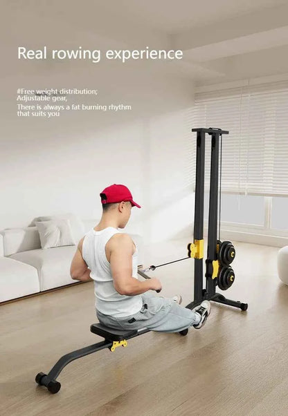 Multifunctional Rowing Machine – High Pull Frame &amp; Integrated Training Device