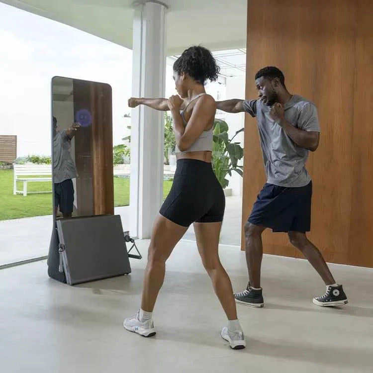 Ai Smart Fitness Mirrors Luxury Full Home Gym with Cable Durable and Simple Style for Indoor Workout and Weight Loss Training