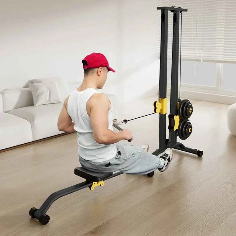 Multifunctional Rowing Machine – High Pull Frame &amp; Integrated Training Device