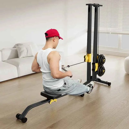 Multifunctional Rowing Machine – High Pull Frame &amp; Integrated Training Device