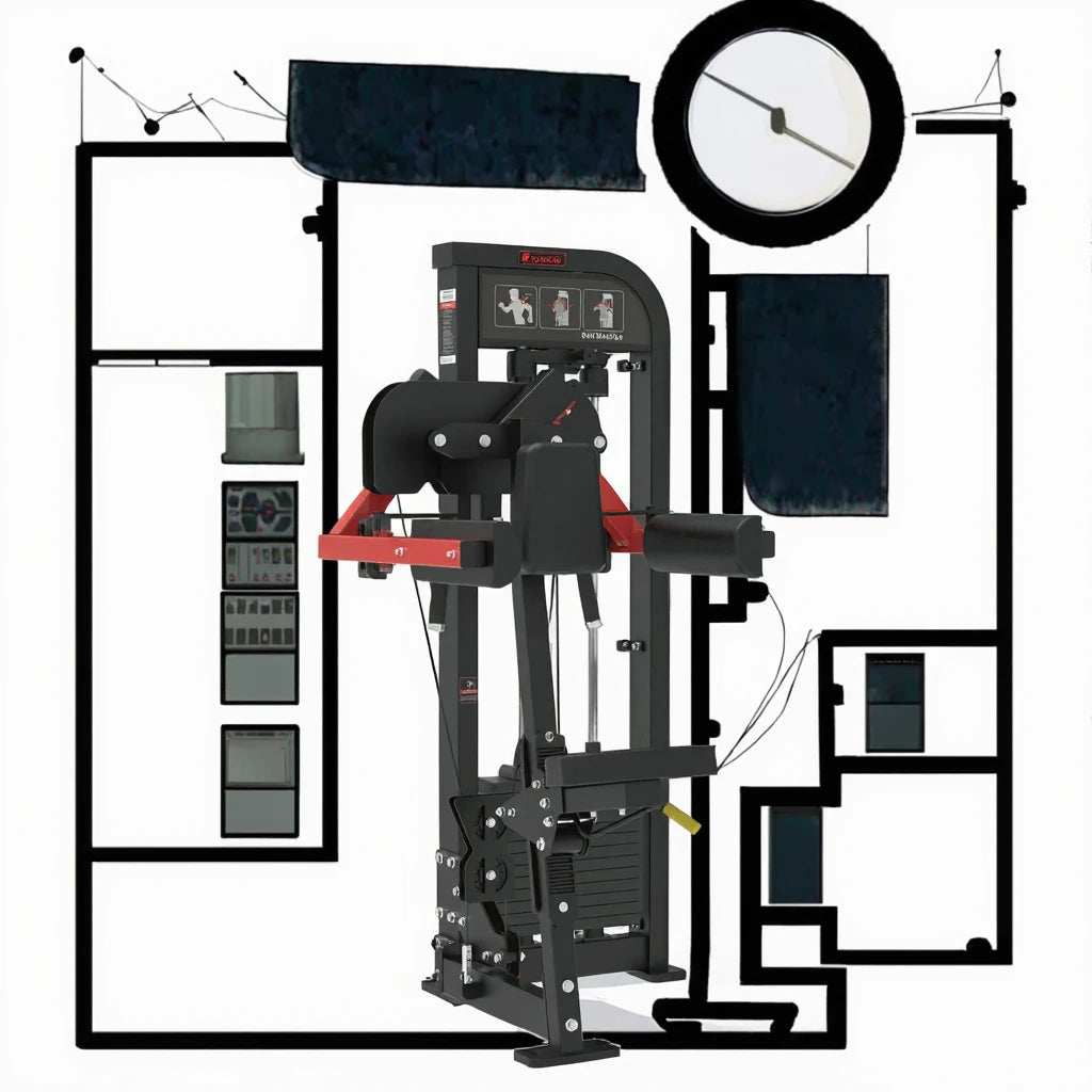 Commercial Grade Heavy Duty Fitness Equipment Seated Shoulder Press Gym Machine For Indoor Exercise And Body Building Training