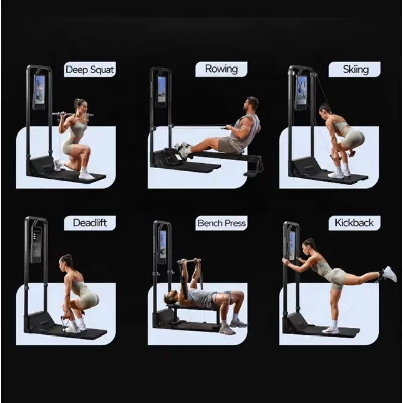 Comprehensive Fitness Power Station All-in-One Smart Trainer Resistance Strength Mirror Multi-Function Home Gym