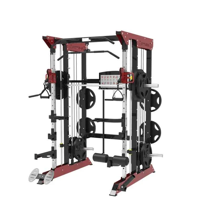 Multi-Functional Smith Machine – Home &amp; Commercial Strength Trainer