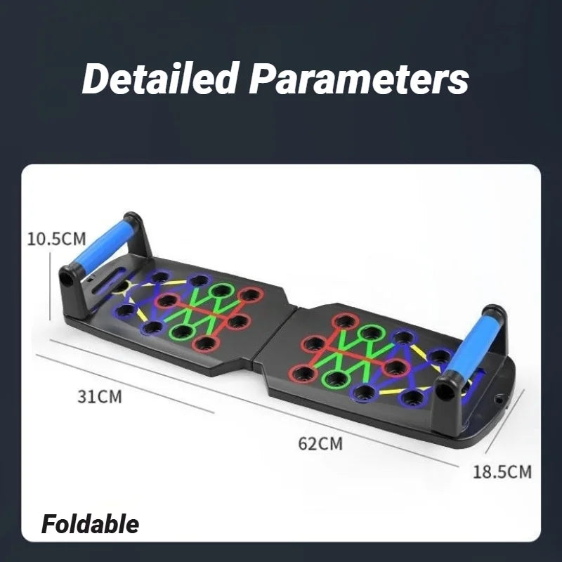 Foldable Push Up Board – Portable Multifunctional Home Muscle Training Set