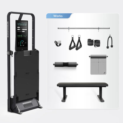 Comprehensive Fitness Power Station All-in-One Smart Trainer Resistance Strength Mirror Multi-Function Home Gym