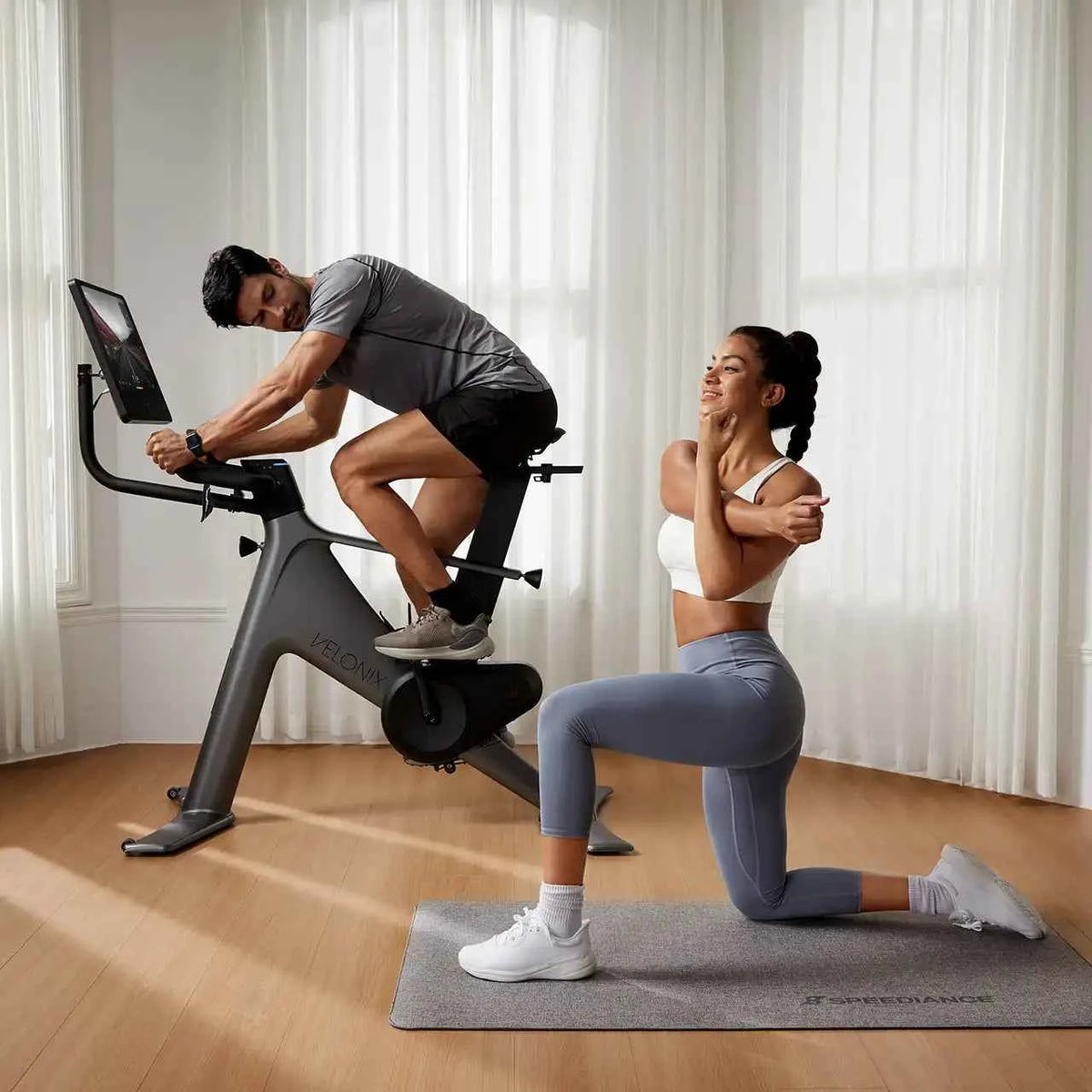 Home Indoor Gym Fitness Exercise Bike Steel Sport Bike for Spin Indoor Training