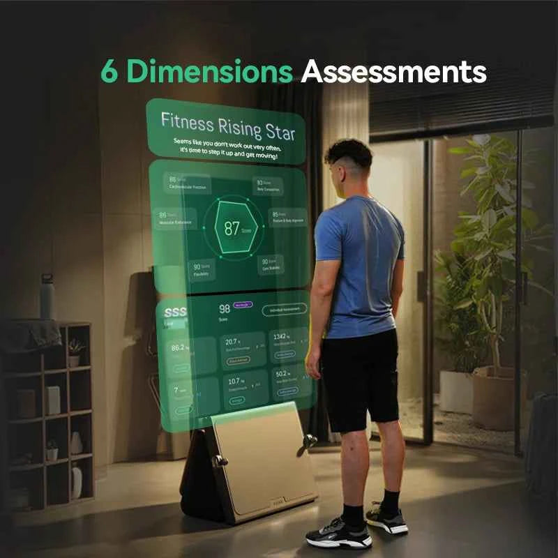 Ai Smart Fitness Mirrors Luxury Full Home Gym with Cable Durable and Simple Style for Indoor Workout and Weight Loss Training