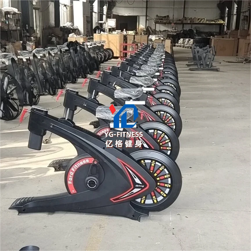 Magnetic spin bike with 18KG flywheel and LED display – front view
