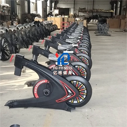 Magnetic spin bike with 18KG flywheel and LED display – front view