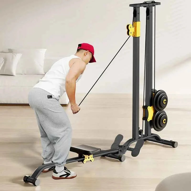 Multifunctional Rowing Machine – High Pull Frame &amp; Integrated Training Device