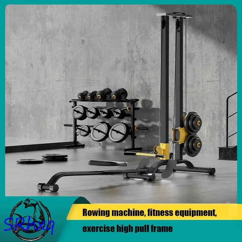 Multifunctional Rowing Machine – High Pull Frame &amp; Integrated Training Device
