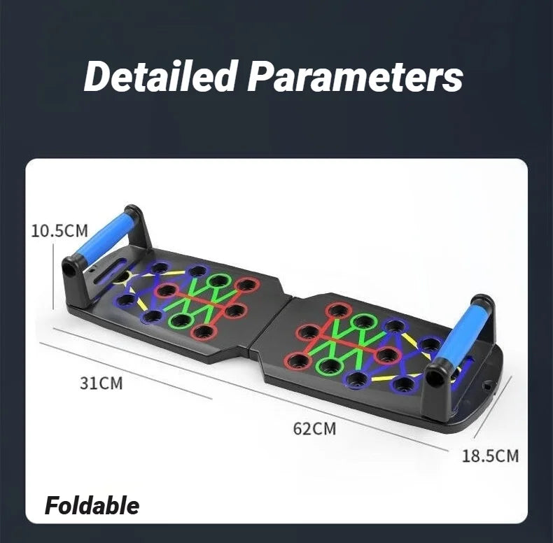 Foldable Push Up Board – Portable Multifunctional Home Muscle Training Set