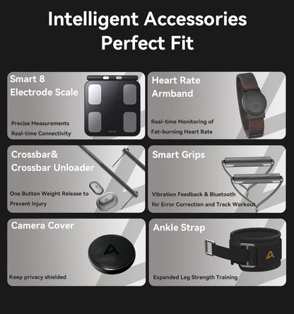 Ai Smart Fitness Mirrors Luxury Full Home Gym with Cable Durable and Simple Style for Indoor Workout and Weight Loss Training