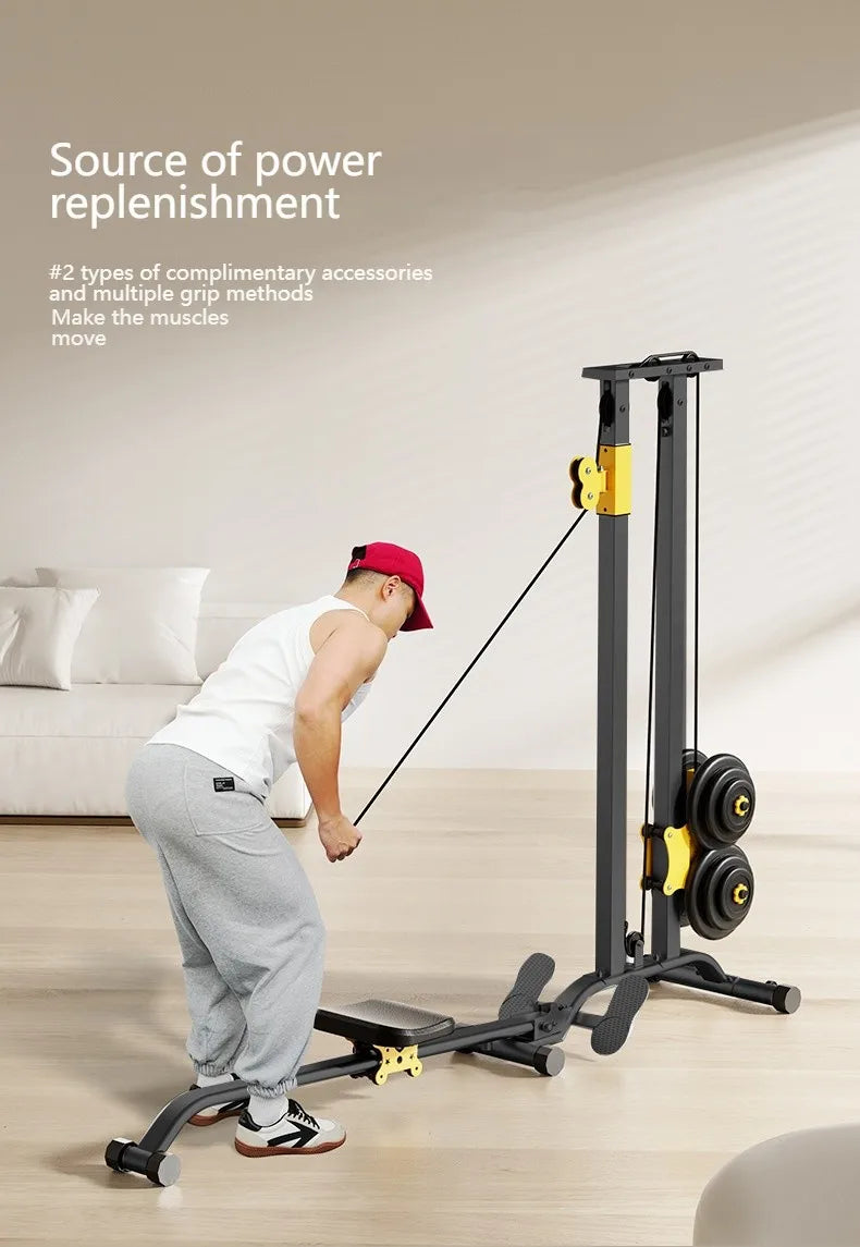 Multifunctional Rowing Machine – High Pull Frame &amp; Integrated Training Device