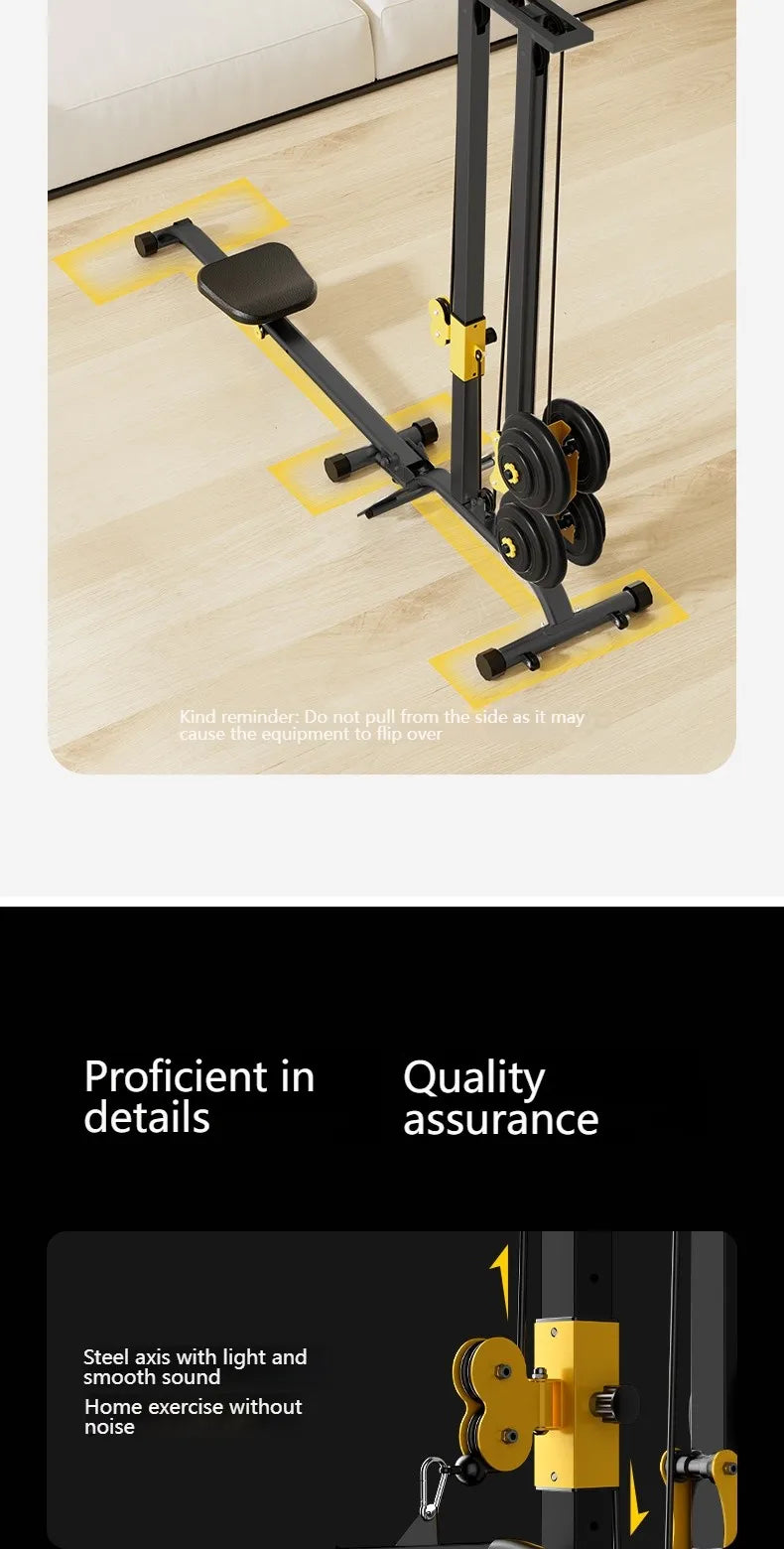 Multifunctional Rowing Machine – High Pull Frame &amp; Integrated Training Device
