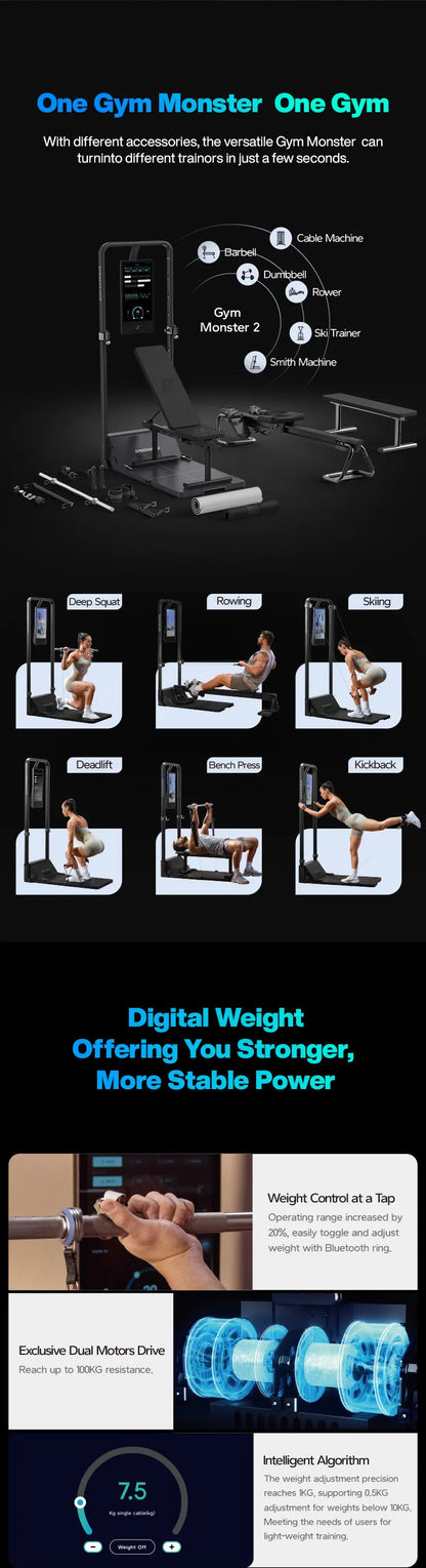 All-in-One Multi-Station Home Gym – Personal Trainer Fitness Equipment