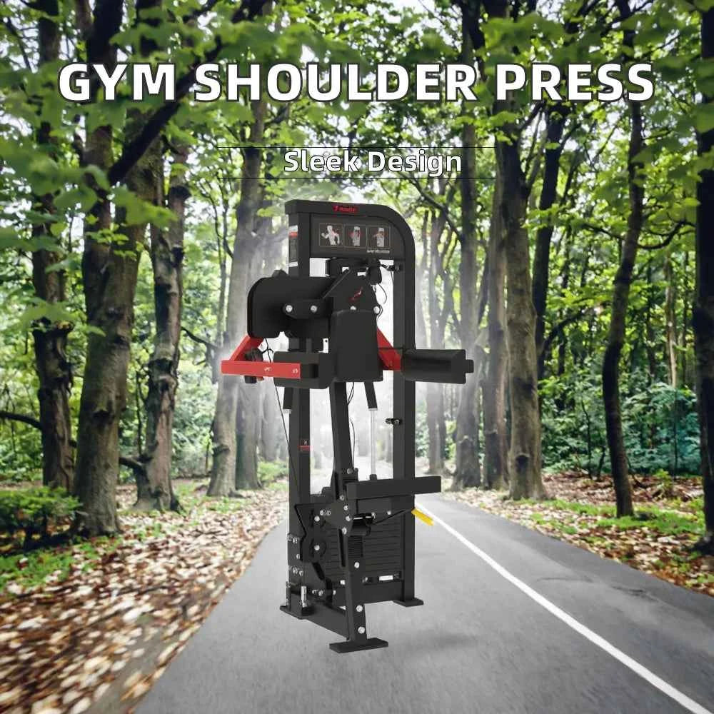 Commercial Grade Heavy Duty Fitness Equipment Seated Shoulder Press Gym Machine For Indoor Exercise And Body Building Training