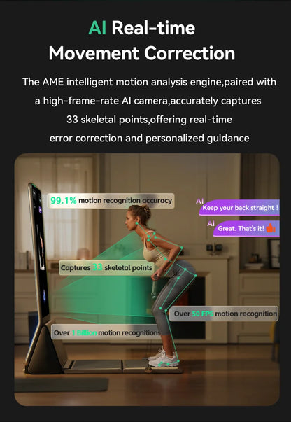 Ai Smart Fitness Mirrors Luxury Full Home Gym with Cable Durable and Simple Style for Indoor Workout and Weight Loss Training