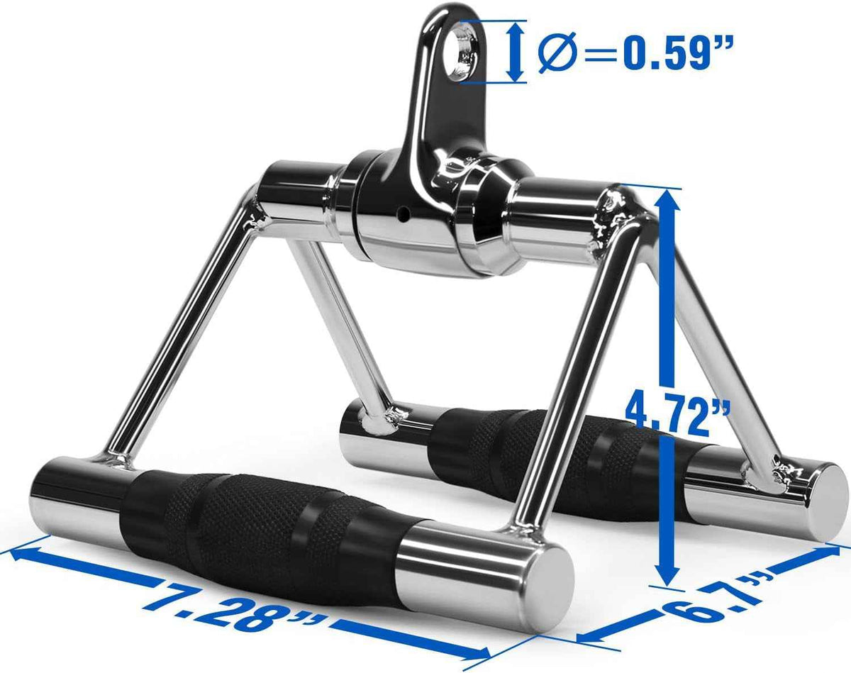 Cable Machine Attachment, Double D Handle &amp; Tricep Rope Cable Attachment, Weight Machine Accessories Load 880 LB for Home Gym