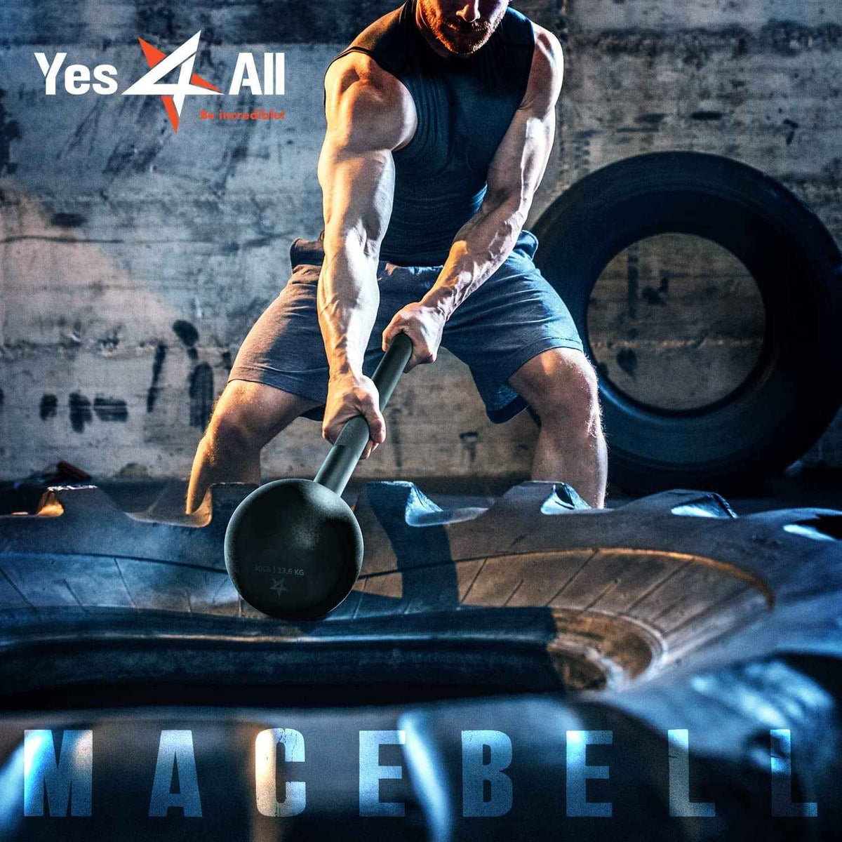 Steel Mace Bell for Comprehensive Strength Training - Full Body Muscle Development, Shoulder, Grip, and Forearm Workouts - Available in 5 to 30 LB for Both Men and Women